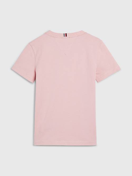 Pink Tommy Hilfiger Essential Organic Cotton Boys' T Shirts | TH196SZP