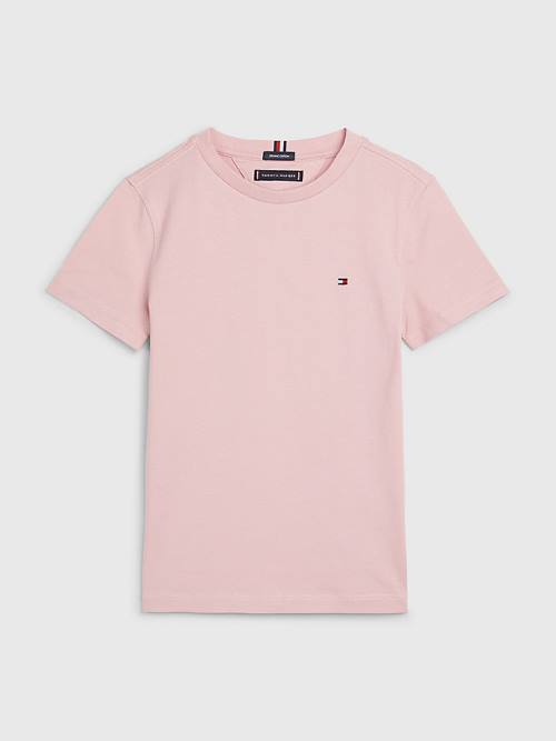 Pink Tommy Hilfiger Essential Organic Cotton Boys\' T Shirts | TH196SZP