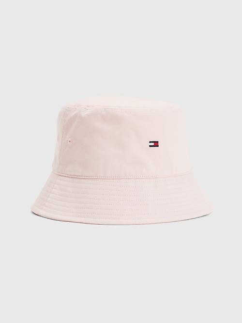 Pink Tommy Hilfiger Essential Organic Cotton Bucket Women\'s Hats | TH901RYC