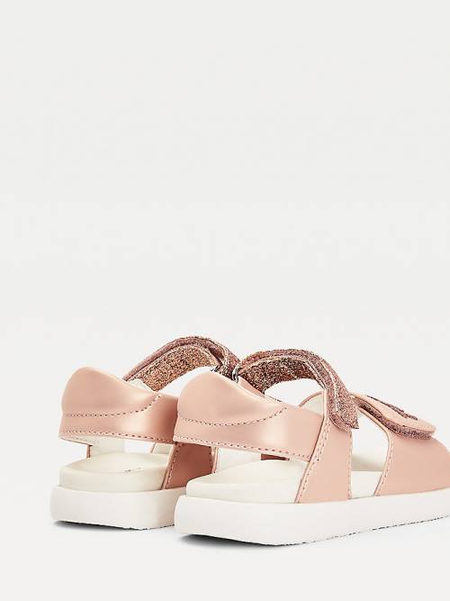 Pink Tommy Hilfiger Glitter Girls' Sandals | TH842LJK