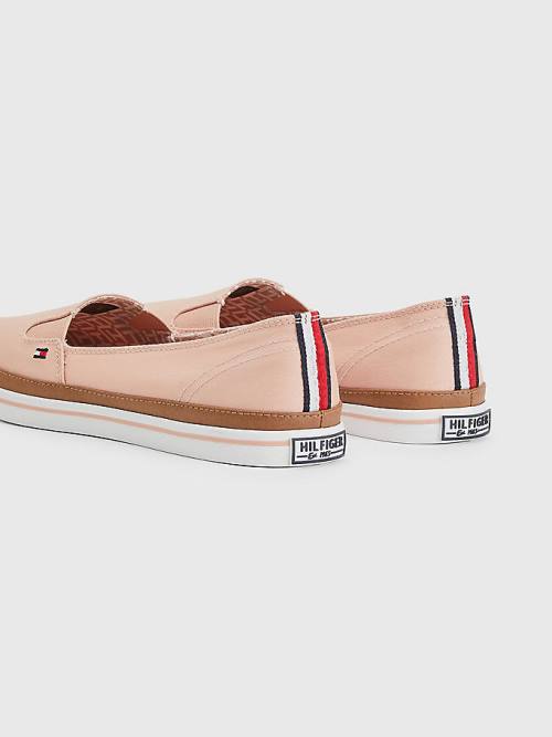 Pink Tommy Hilfiger Iconic Slip-On Women's Sneakers | TH541WSD