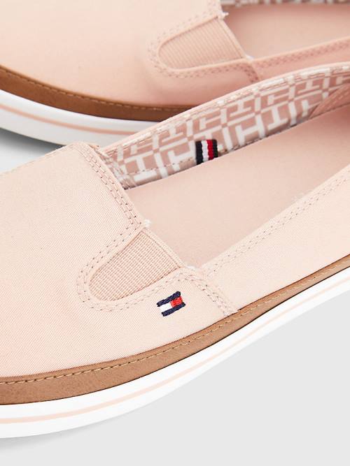 Pink Tommy Hilfiger Iconic Slip-On Women's Sneakers | TH541WSD