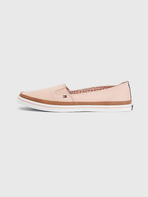 Pink Tommy Hilfiger Iconic Slip-On Women's Sneakers | TH541WSD