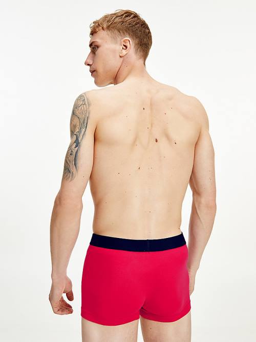 Pink Tommy Hilfiger Logo Waistband Trunks Men's Underwear | TH489XCM