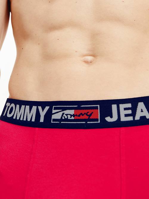 Pink Tommy Hilfiger Logo Waistband Trunks Men's Underwear | TH489XCM