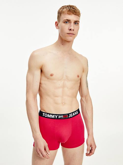 Pink Tommy Hilfiger Logo Waistband Trunks Men\'s Underwear | TH489XCM