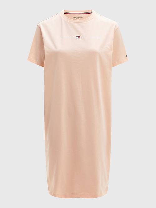 Pink Tommy Hilfiger Original Half Sleeve Nightdress Women\'s Pyjamas | TH650DGV