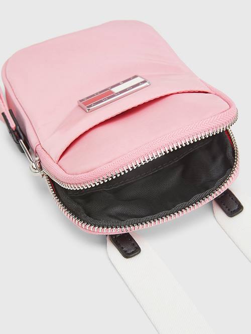 Pink Tommy Hilfiger Recycled Phone Pouch Women's Wallets | TH682WPQ