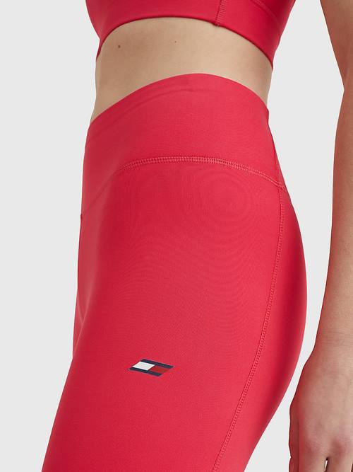 Pink Tommy Hilfiger Sport Full Length Women's Leggings | TH785JLU