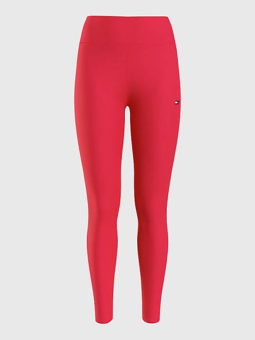 Pink Tommy Hilfiger Sport Full Length Women's Leggings | TH785JLU