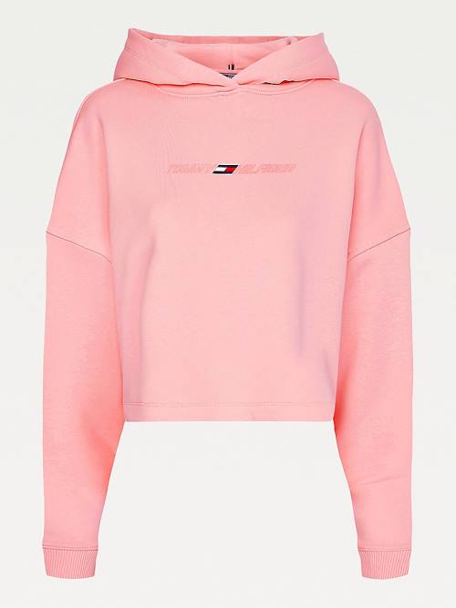 Pink Tommy Hilfiger Sport Graphic Women's Hoodie | TH041GEF