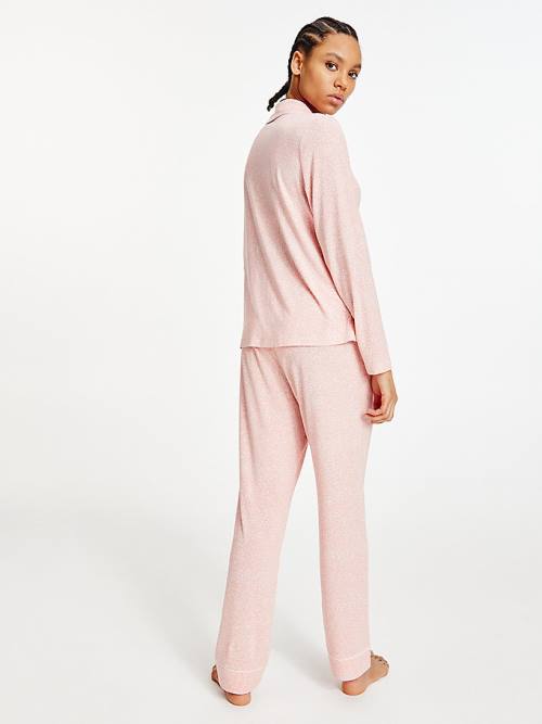 Pink Tommy Hilfiger Ultra Soft Long Sleeve Top Women's Pyjamas | TH729PFO