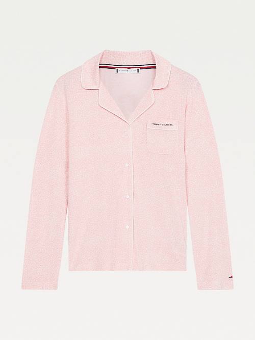 Pink Tommy Hilfiger Ultra Soft Long Sleeve Top Women's Pyjamas | TH729PFO