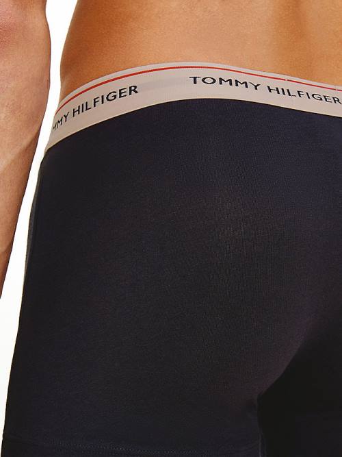 Purple Tommy Hilfiger 3-Pack Premium Essential Trunks Men's Underwear | TH719ZPX