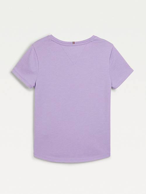 Purple Tommy Hilfiger Essential Knit Girls' T Shirts | TH597UPF