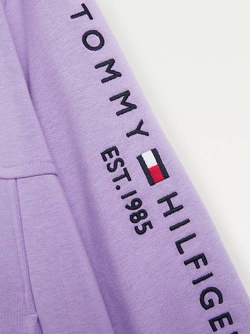 Purple Tommy Hilfiger Essential Sweatshirt Girls' Dress | TH605NRU