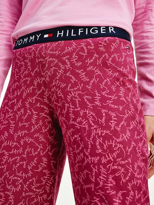 Purple Tommy Hilfiger Long Sleeve Set Women's Pyjamas | TH518CFM