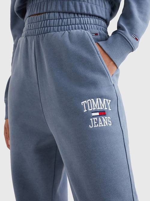 Purple Tommy Hilfiger Relaxed Fit Logo Joggers Women's Pants | TH481KXB