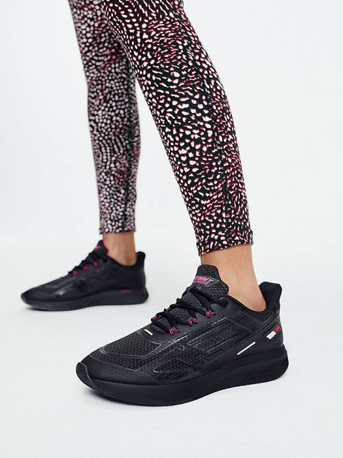 Purple Tommy Hilfiger Sport Print Full Length Women's Leggings | TH532PMV