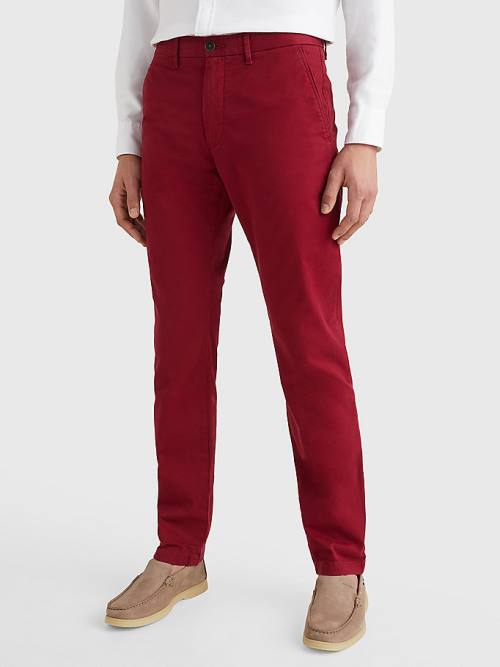 Red Tommy Hilfiger 1985 Essential Straight Chinos Men\'s Pants | TH394WSY