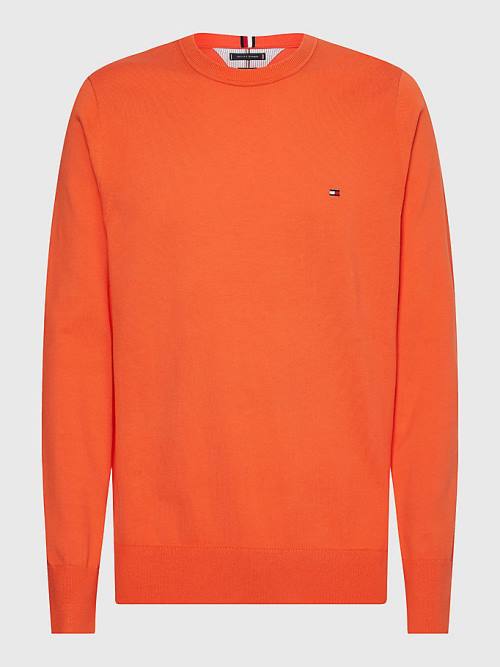 Red Tommy Hilfiger 1985 Essential TH Flex Sweatshirt Men\'s Sweaters | TH450WLE