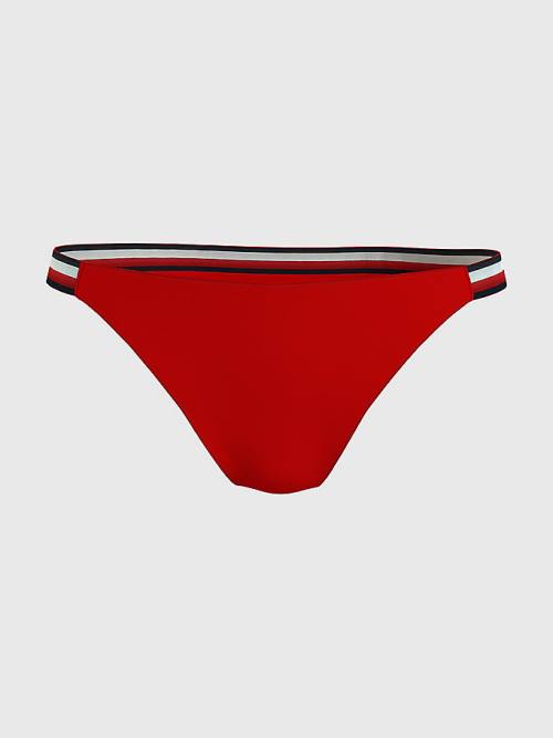 Red Tommy Hilfiger Cheeky Fit Bikini Bottoms Women\'s Swimwear | TH948JGW