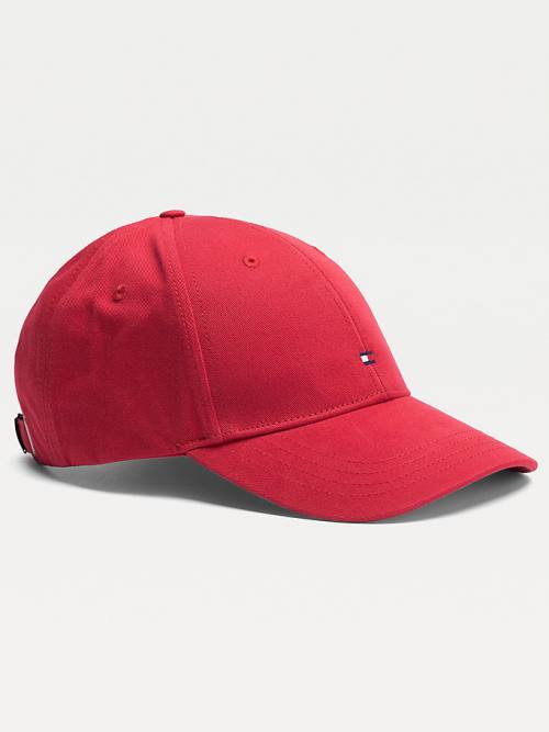 Red Tommy Hilfiger Classic Baseball Cap Men's Hats | TH584NRM