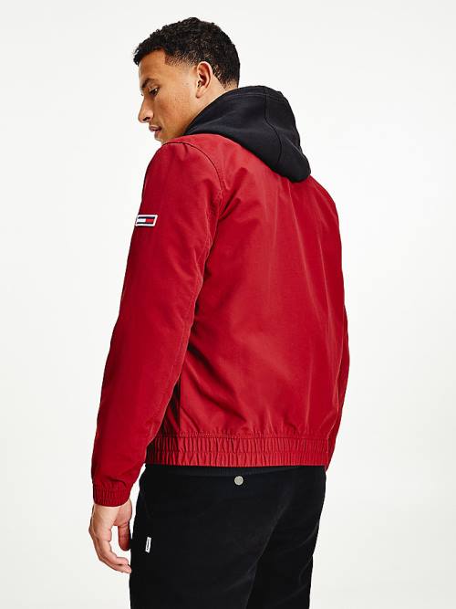 Red Tommy Hilfiger Classics Bomber Men's Jackets | TH325OPF