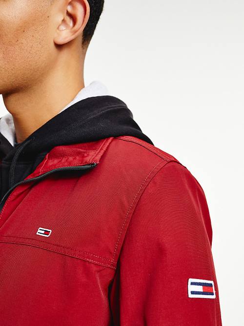 Red Tommy Hilfiger Classics Bomber Men's Jackets | TH325OPF