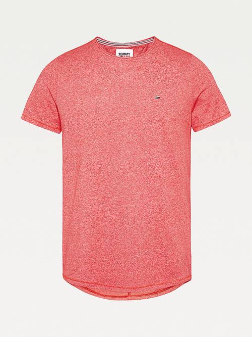 Red Tommy Hilfiger Classics Slim Fit Men's T Shirts | TH691DFZ