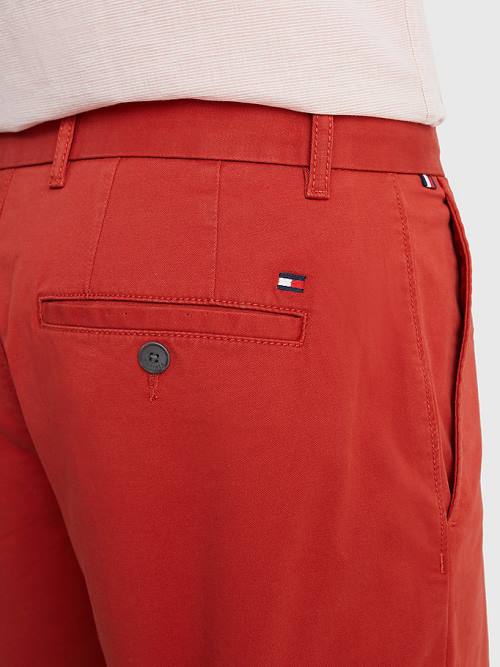 Red Tommy Hilfiger Essential 1985 Organic Cotton Men's Shorts | TH384UEO