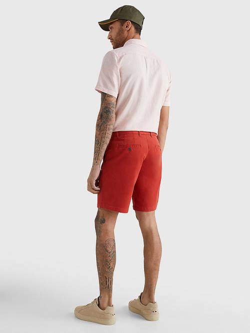 Red Tommy Hilfiger Essential 1985 Organic Cotton Men's Shorts | TH384UEO