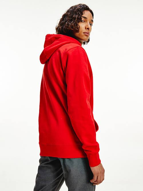 Red Tommy Hilfiger Essential Graphic Men's Hoodie | TH567SHN