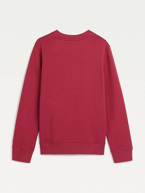 Red Tommy Hilfiger Essential Logo Boys' Sweatshirts | TH853KFA