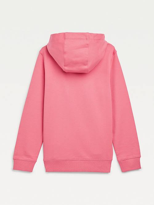 Red Tommy Hilfiger Essential Logo Girls' Hoodie | TH702UWM