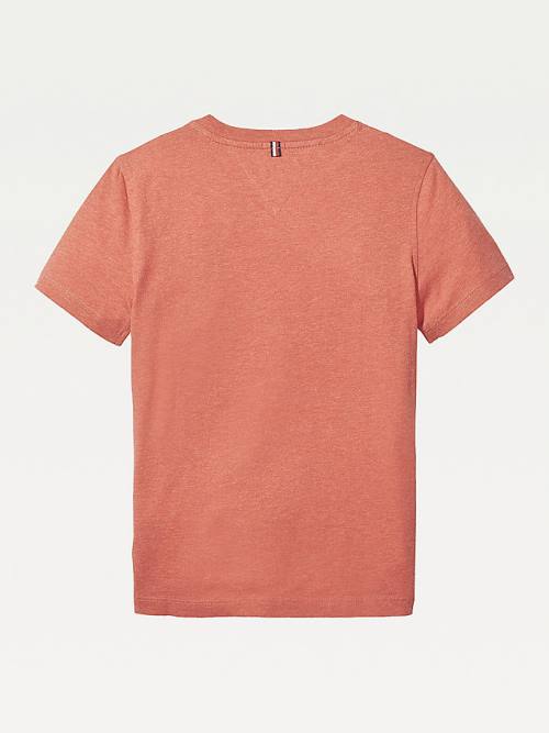 Red Tommy Hilfiger Essential Organic Cotton Boys' T Shirts | TH436EOX