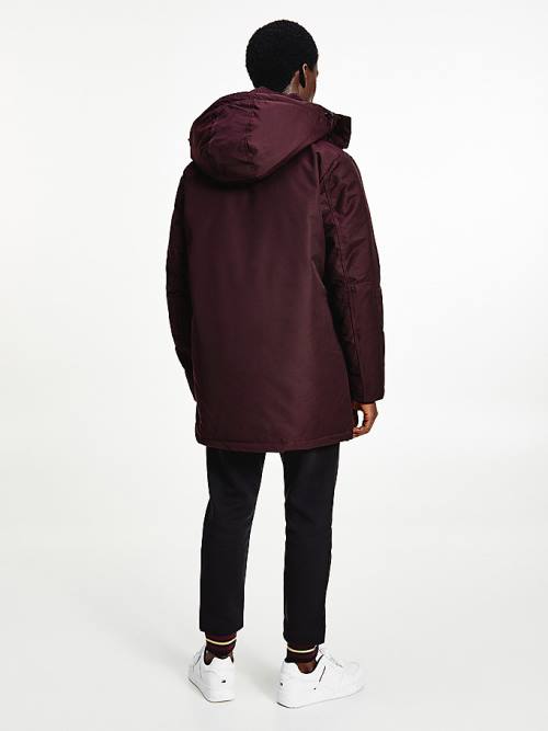 Red Tommy Hilfiger Exclusive Down Parka Men's Coats | TH358IMU