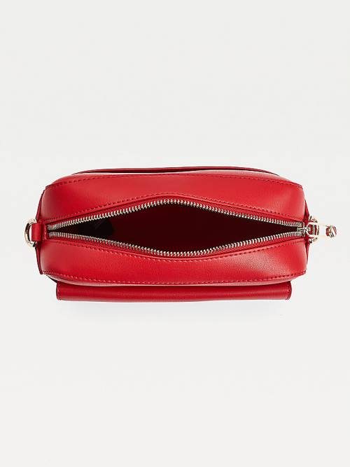 Red Tommy Hilfiger Iconic Signature Logo Camera Women's Bags | TH973QNY