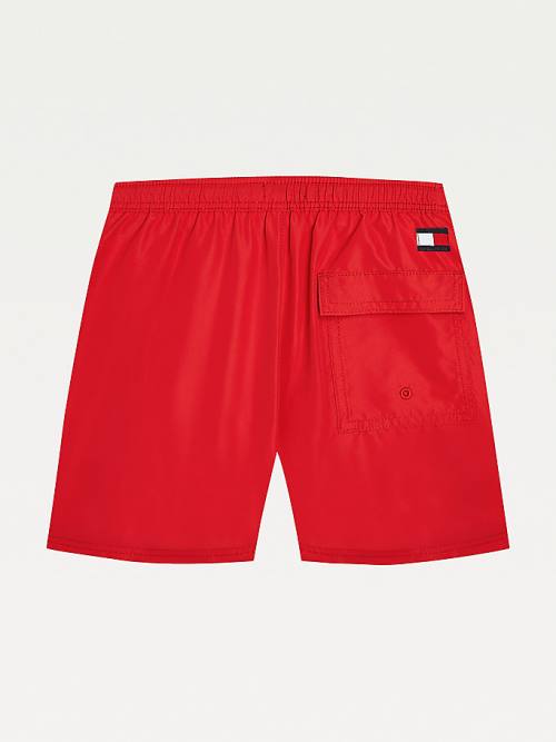 Red Tommy Hilfiger Mid Length Shorts Boys' Swimwear | TH863KUY