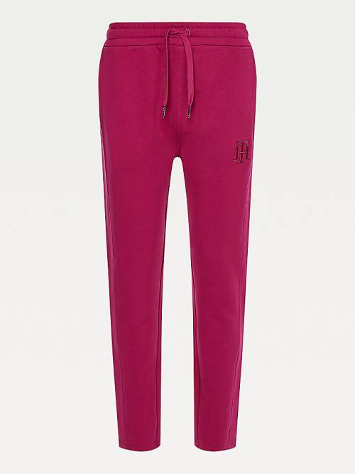 Red Tommy Hilfiger Monogram Joggers Women's Pants | TH051XEI