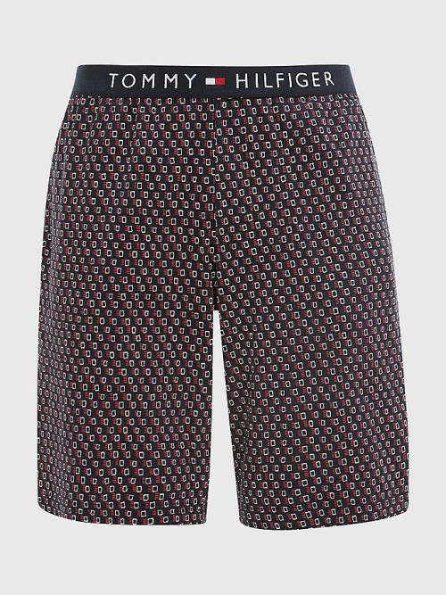 Red Tommy Hilfiger Original Short Sleeve Jersey Set Men's Pyjamas | TH359WCY