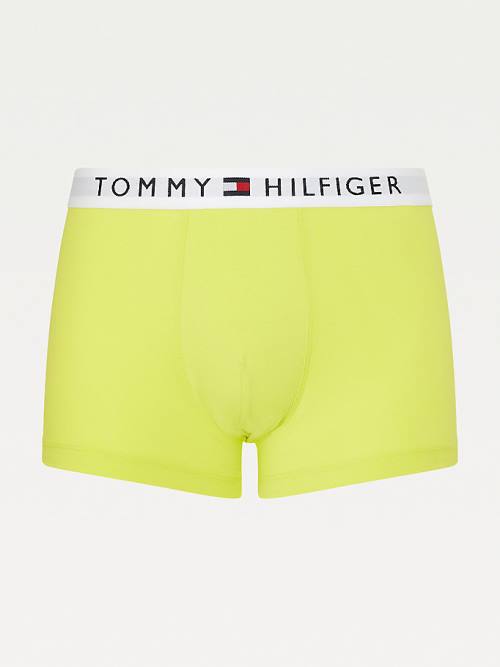 Red Tommy Hilfiger Original Stretch Logo Waistband Trunks Men's Underwear | TH513EWY