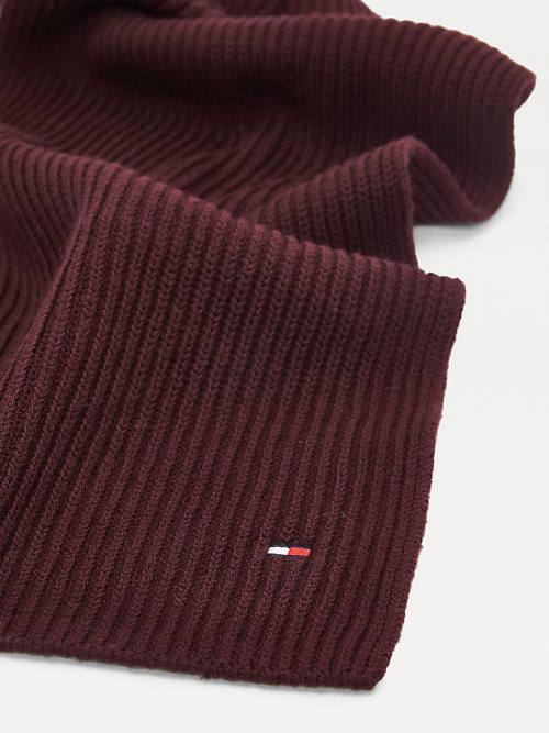 Red Tommy Hilfiger Pima Cotton Cashmere Men's Scarves | TH908HJN