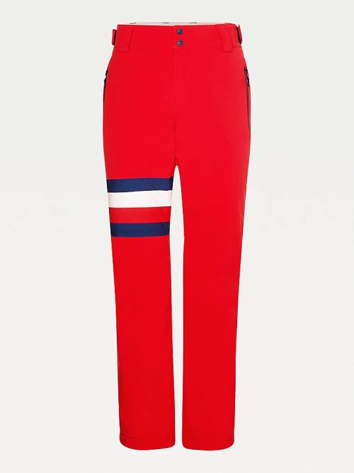 Red Tommy Hilfiger Rossignol Signature Detail Stretch Ski Men's Pants | TH140AJB