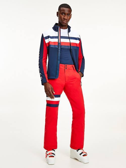 Red Tommy Hilfiger Rossignol Signature Detail Stretch Ski Men\'s Pants | TH140AJB