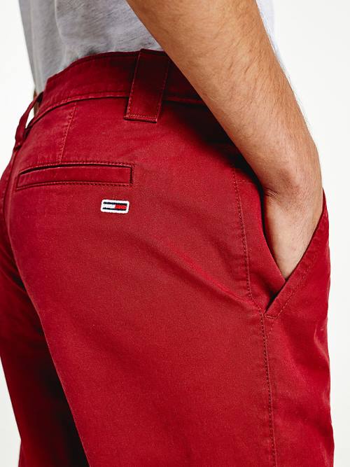 Red Tommy Hilfiger Scanton Slim Fit Chinos Men's Pants | TH694HGS