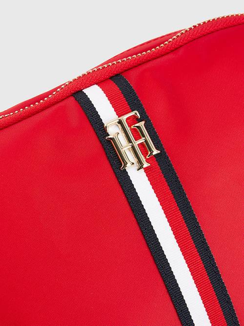 Red Tommy Hilfiger Signature Crossover Women's Bags | TH320WXU