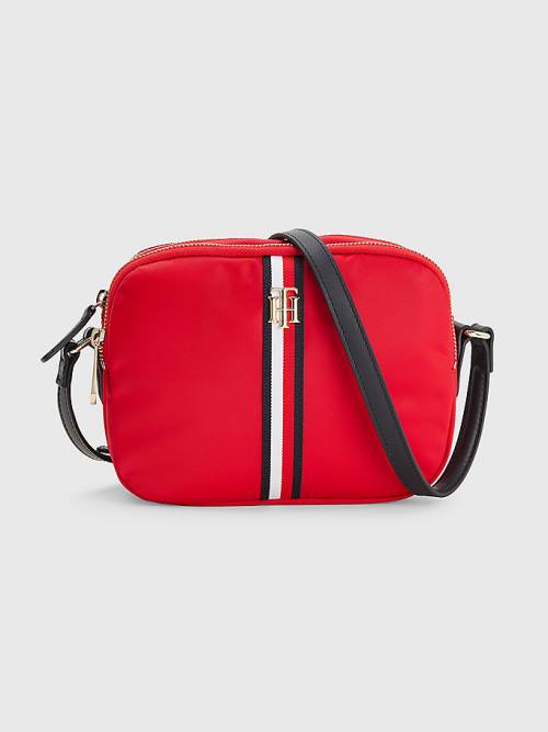 Red Tommy Hilfiger Signature Crossover Women\'s Bags | TH320WXU