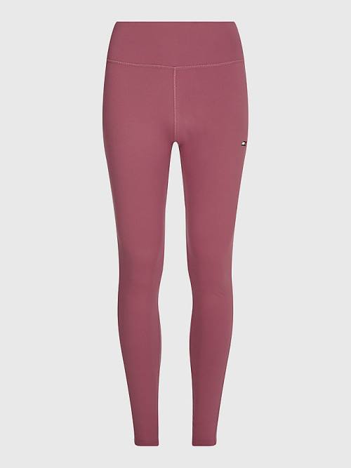 Red Tommy Hilfiger Sport Full Length Graphic Women's Leggings | TH529SGJ