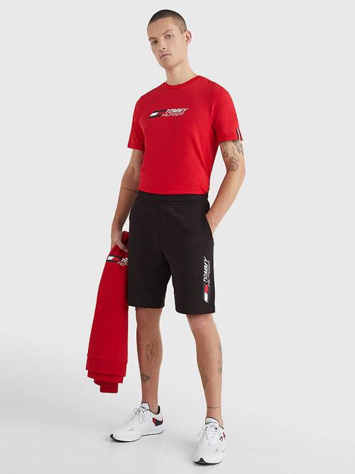 Red Tommy Hilfiger Sport TH Cool Essential Men's T Shirts | TH569UAE